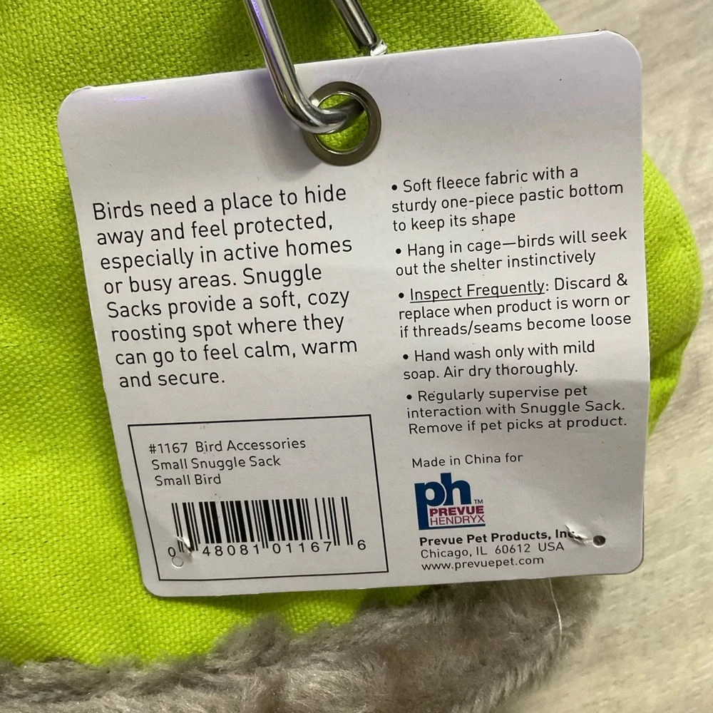 New Bird Snuggle Sack / Bird Hut